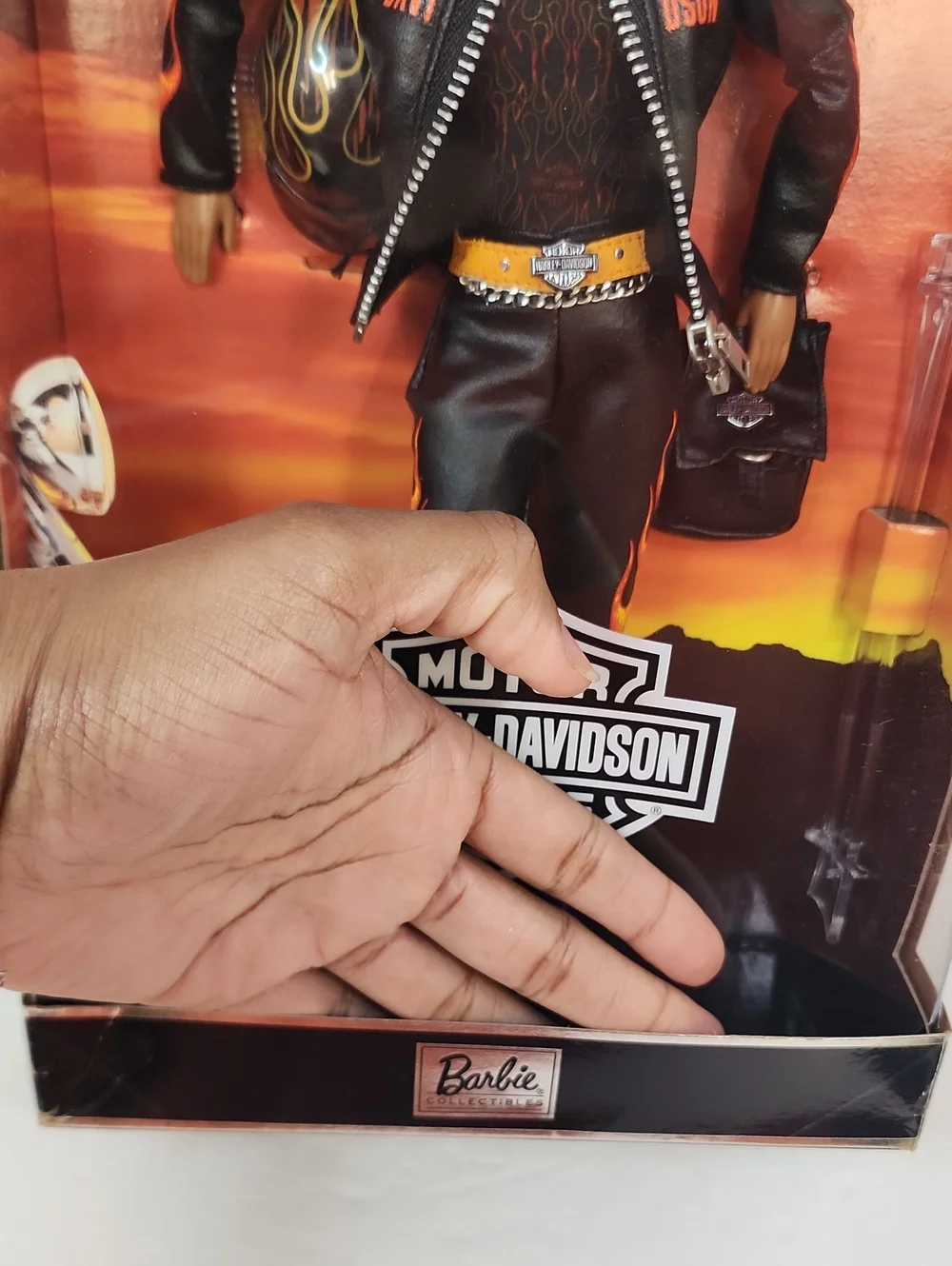 Harley Davidson Barbie Doll Black Leather Biker Outfit Mattel 2001 NRFB